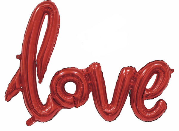 Folienballon Schriftzug LOVE in Rot, 73 x 59 cm