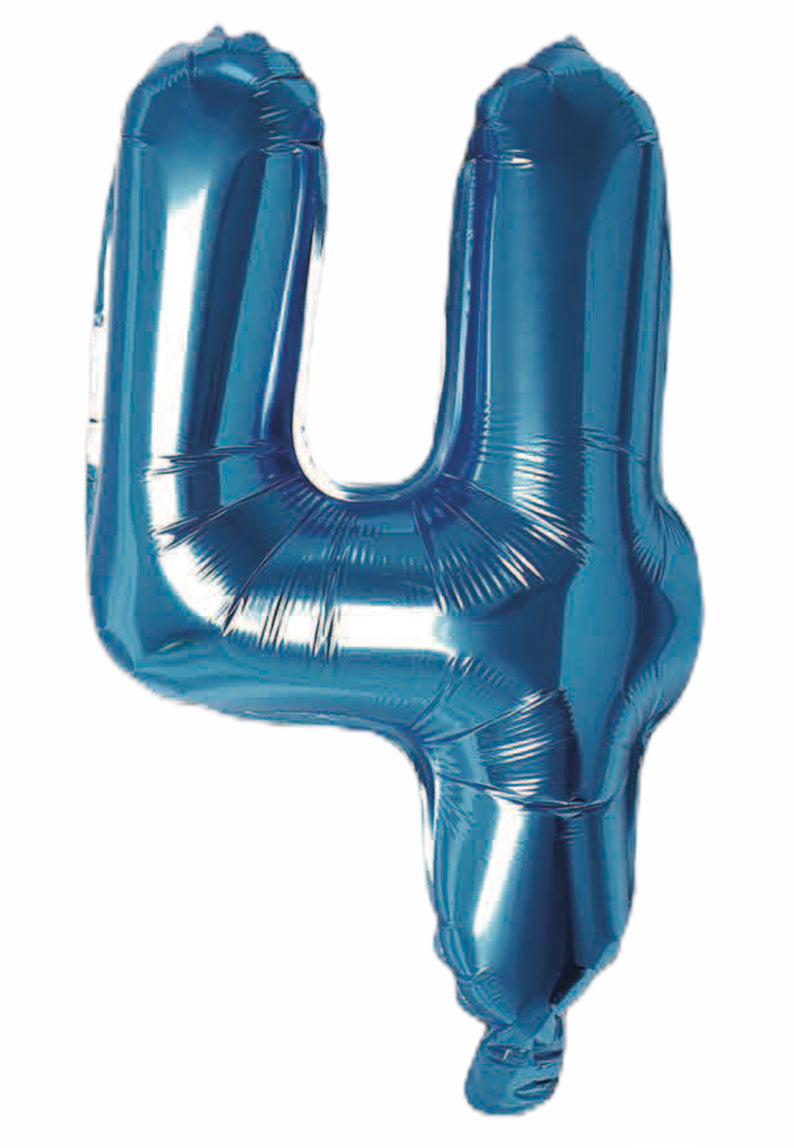 Balloonify Folienballon Zahl 4, 35cm