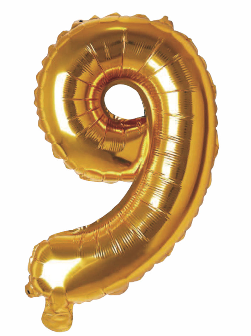 Balloonify Folienballon Zahl 9, 35cm