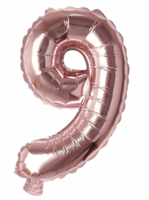 Balloonify Folienballon Zahl 9, 35cm