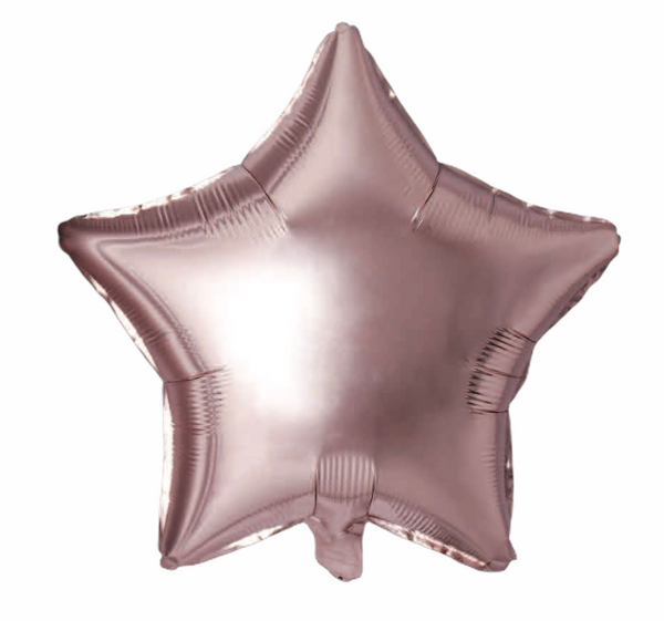 Folienballon Stern in Roségold, 45cm