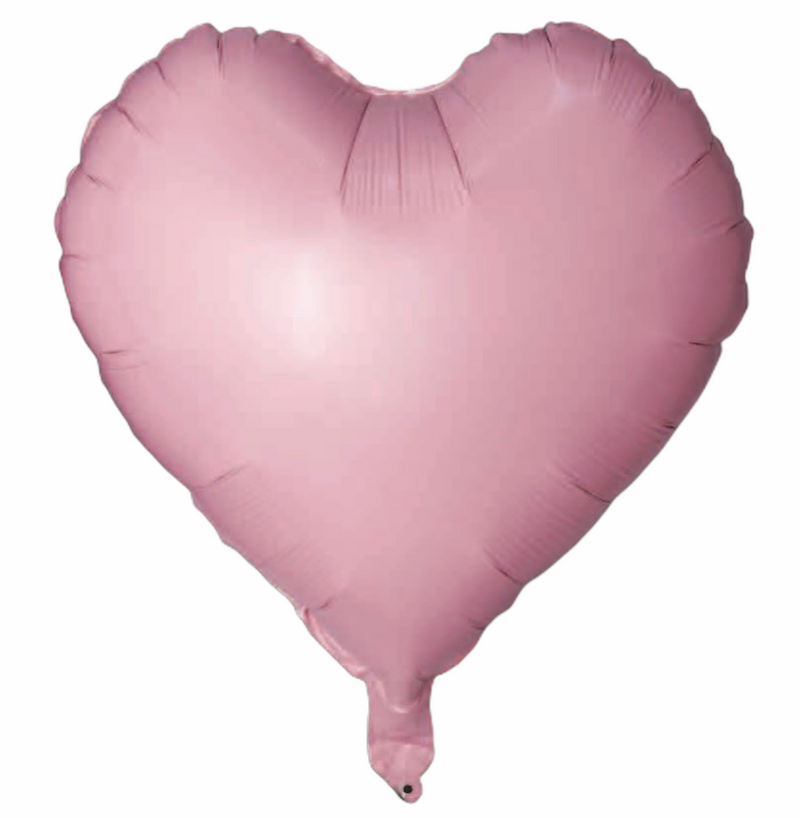 Folienballon Herz in Rosa, 45cm