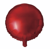 Folienballon Rund in Rot, 45cm