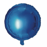 Folienballon Rund in Blau, 45cm